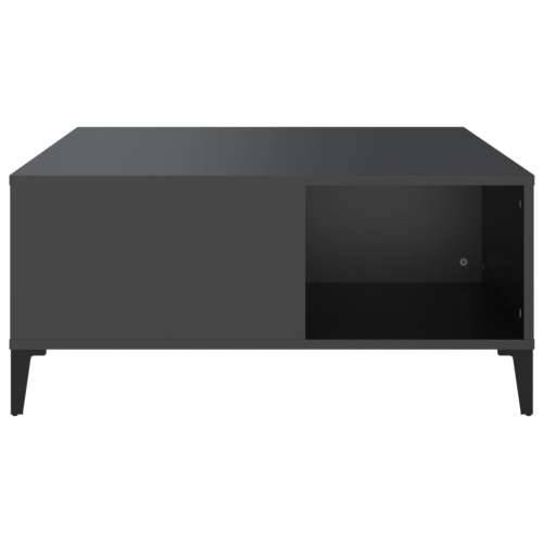 Stolić za kavu crni 80 x 80 x 36,5 cm od konstruiranog drva - Crna 1 Cijena