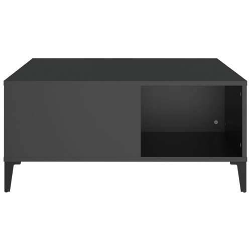 Stolić za kavu crni 80 x 80 x 36,5 cm od konstruiranog drva - Crna 1 Cijena