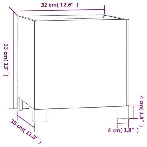 Sadilica s nogama boja hrđe 32 x 30 x 33 cm od čelika COR-TEN - 32 x 30 x 33 cm 1 Cijena