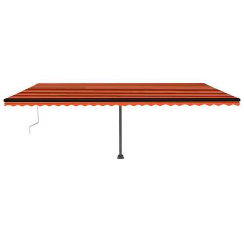 Automatska tenda sa senzorom LED 600 x 350 cm narančasto-smeđa - Šareni 600 x 350 cm 1 Cijena