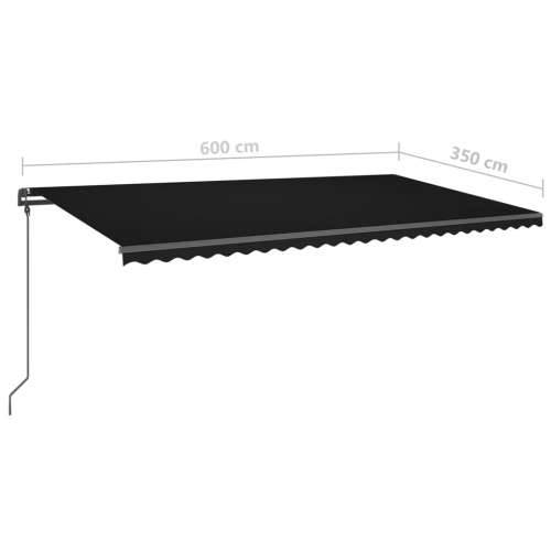 Automatska tenda sa senzorom za vjetar LED 6 x 3,5 m antracit - Antracit 6 x 3.5 m 1 Cijena