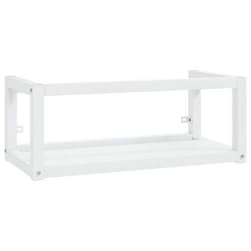 Kupaonski okvir s ugrađenim Lavabo - Umivaonikom bijeli željezni - Bijela 79 x 38 x 31 cm 1 Cijena