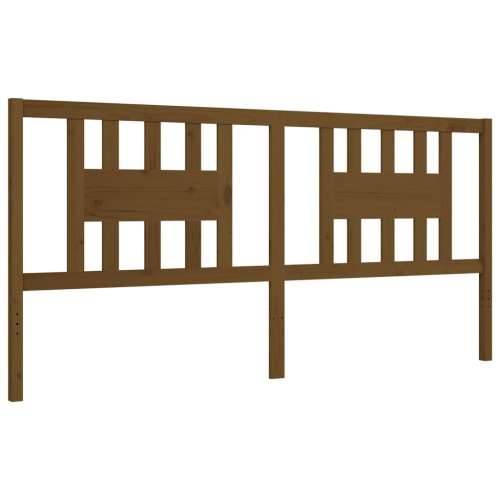 Okvir kreveta s uzglavljem boja meda 200x200cm od masivnog drva - boja meda 200 x 200 cm Cijena