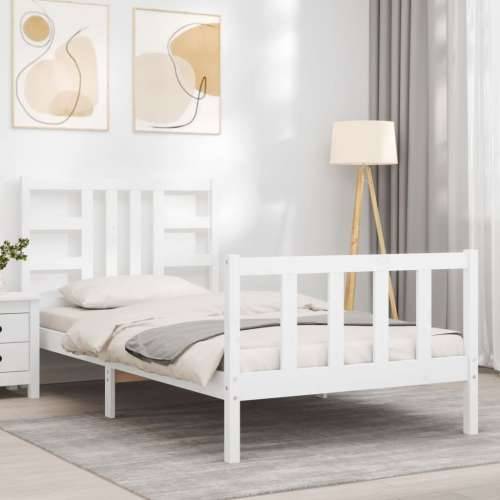 Okvir kreveta bez madraca bijeli 100x200 cm konstruirano drvo - Bijela 100 x 200 cm Cijena