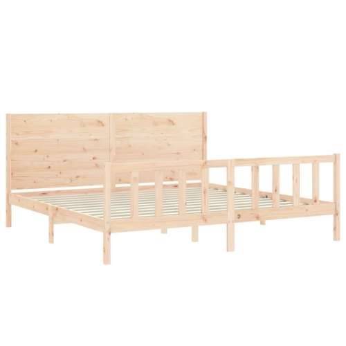 Okvir kreveta bez madraca 200 x 200 cm od masivne borovine - Prirodna 200 x 200 cm Cijena