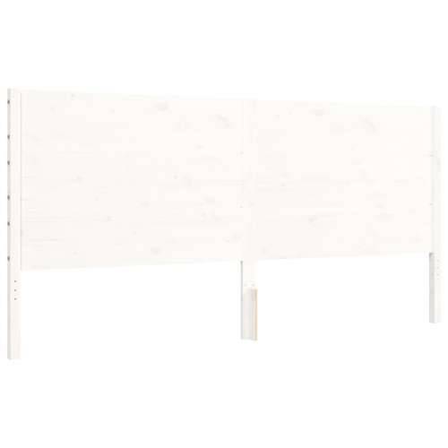 Okvir kreveta bez madraca bijeli 200x200 cm od masivne borovine - Bijela 200 x 200 cm Cijena