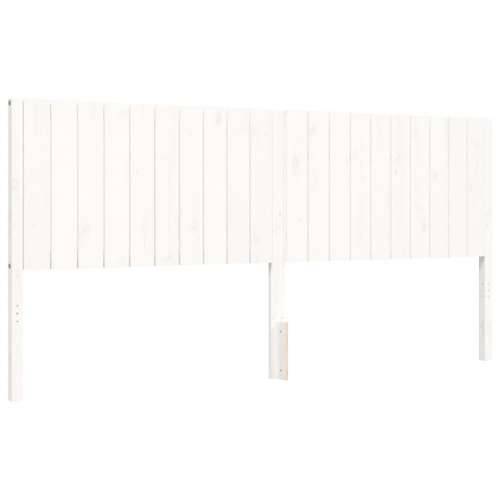 Okvir kreveta bez madraca bijeli 200x200 cm od masivne borovine - Bijela 200 x 200 cm Cijena