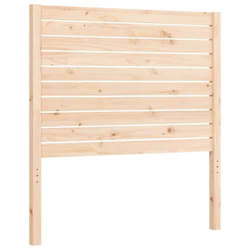 Okvir kreveta s uzglavljem za jednu osobu od masivnog drva - Prirodna 90 x 190 cm Cijena