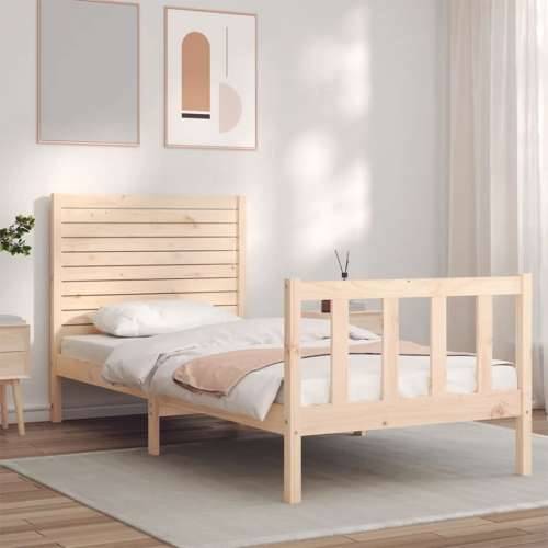 Okvir kreveta bez madraca 90 x 200 cm od masivne borovine - Prirodna 90 x 200 cm Cijena