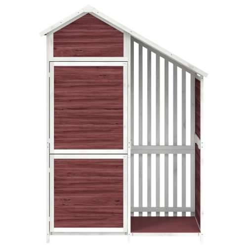 Vrtna kućica - Vrtno spremište za alat boja kave 120x53,5x170 cm od borovine - Mocha 1 Cijena