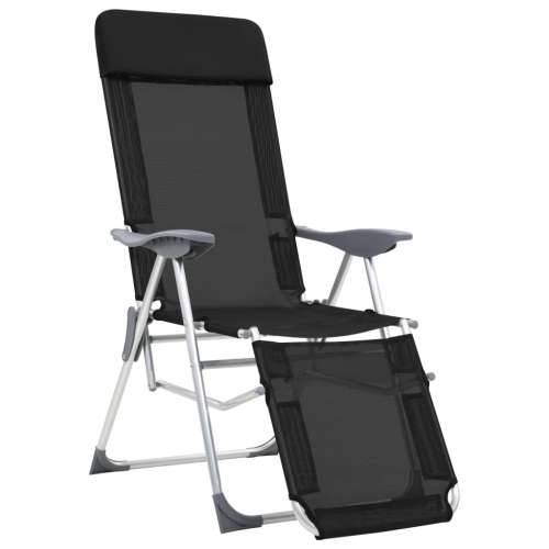Sklopive stolice za kampiranje 2 kom crne od tekstilena Cijena