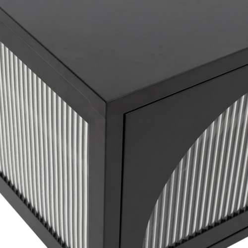 TV ormarić crni 105 x 35 x 50 cm od stakla i čelika Cijena