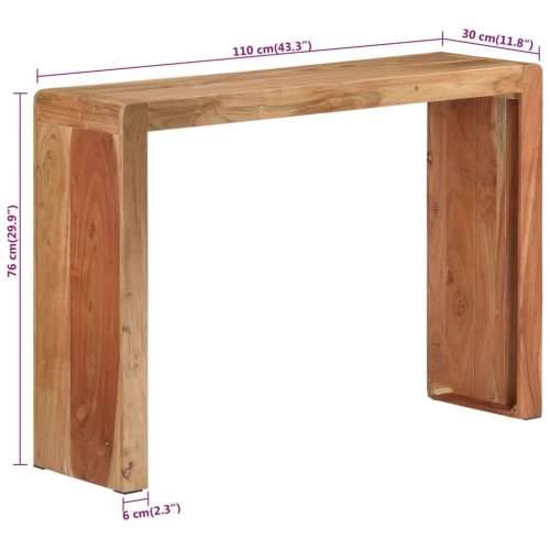 Konzolni stol 110 x 30 x 76 cm od masivnog drva bagrema Cijena