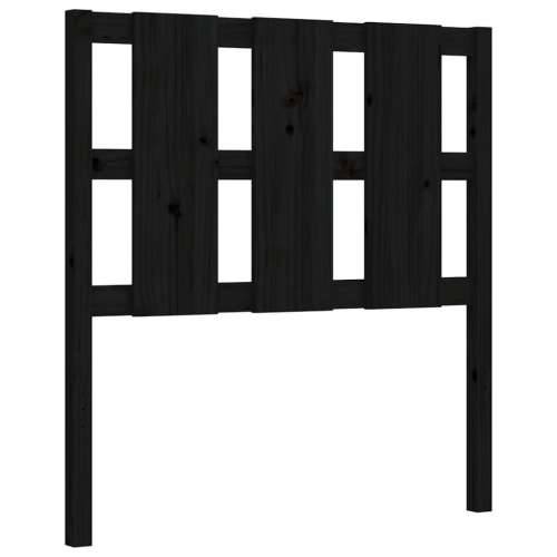 Okvir za krevet s uzglavljem crna 100x200 cm od masivnog drva - Crna 100 x 200 cm Cijena