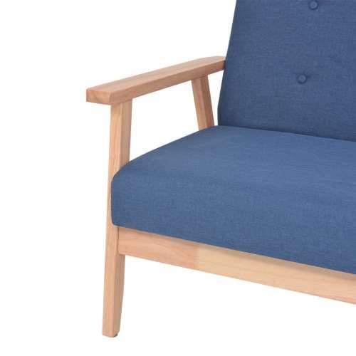 Fotelja od tkanine plava Cijena