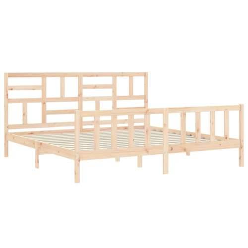Okvir kreveta bez madraca 200 x 200 cm od masivne borovine - Prirodna 200 x 200 cm Cijena
