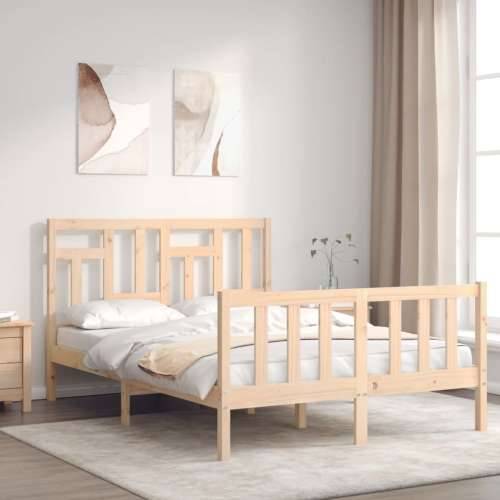 Okvir kreveta bez madraca 140 x 190 cm od masivne borovine - Prirodna 140 x 190 cm Cijena