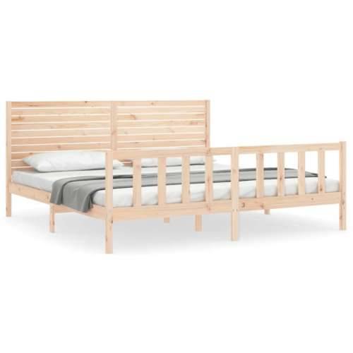 Okvir kreveta bez madraca 200 x 200 cm od masivne borovine - Prirodna 200 x 200 cm Cijena