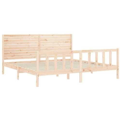 Okvir kreveta bez madraca 200 x 200 cm od masivne borovine - Prirodna 200 x 200 cm Cijena