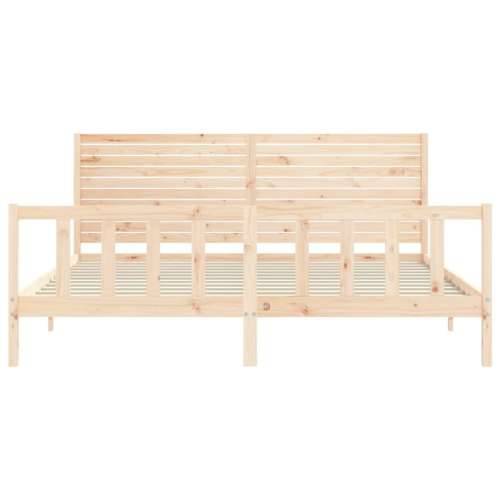 Okvir kreveta bez madraca 200 x 200 cm od masivne borovine - Prirodna 200 x 200 cm Cijena