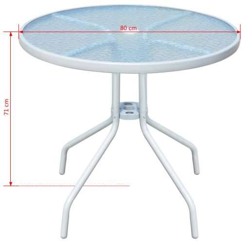 Bistro stol od čelika sivi 80 x 71 cm Cijena