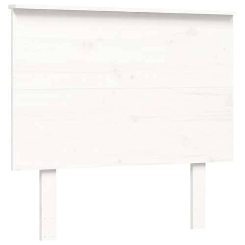 Okvir za krevet s uzglavljem crni 100x200 cm od masivnog drva - Bijela 100 x 200 cm Cijena