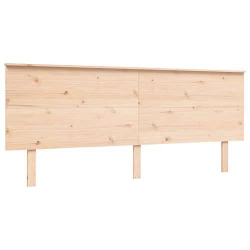 Okvir kreveta s uzglavljem 200 x 200 cm od masivnog drva Cijena