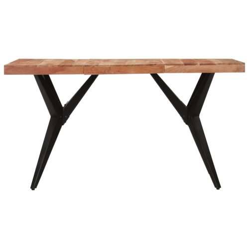 Blagovaonski stol crni 140x70x76 cm od masivnog bagremovog drva  - Crna 140 x 70 x 76 cm 1 Masivno bagremovo drvo Cijena