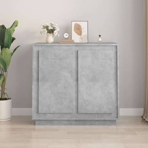 Komoda siva boja betona 80 x 34 x 75 cm od konstruiranog drva - Beton siva 1 Cijena