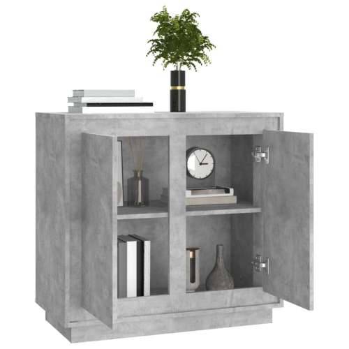 Komoda siva boja betona 80 x 34 x 75 cm od konstruiranog drva - Beton siva 1 Cijena