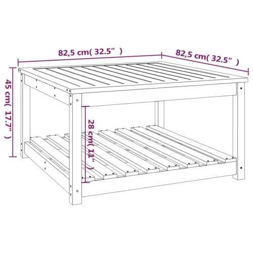 Vrtni stol 82,5 x 82,5 x 45 cm od masivne duglazije - Prirodni douglas 82.5 x 82.5 x 45 cm 1 Cijena
