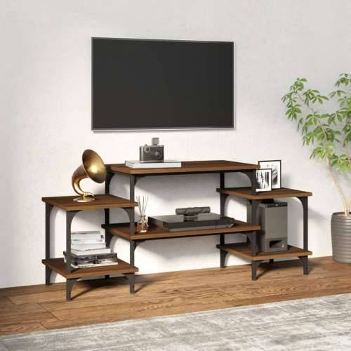 TV ormarić boja smeđeg hrasta 117x35x52 cm konstruirano drvo - Smeđi hrast 1 117 cm Cijena