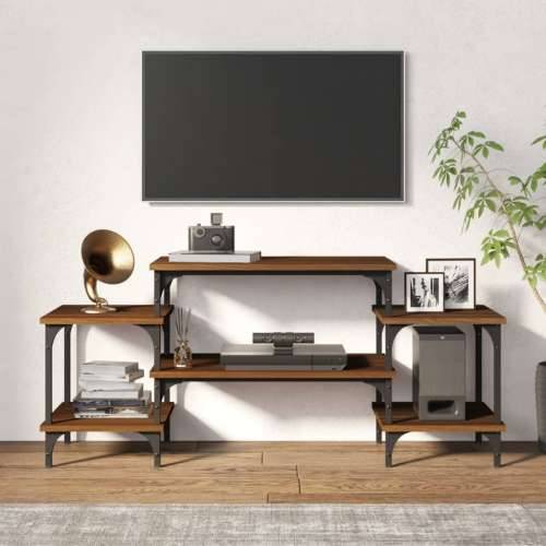 TV ormarić boja smeđeg hrasta 117x35x52 cm konstruirano drvo - Smeđi hrast 1 117 cm Cijena