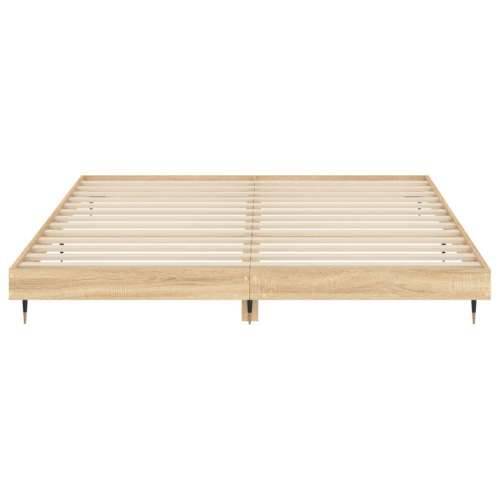 Okvir kreveta bez madraca 200x200 cm od konstruiranog drva - sonoma hrast 200 x 200 cm Cijena