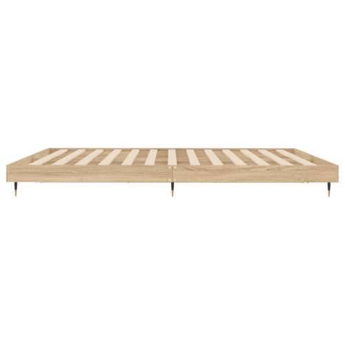 Okvir kreveta bez madraca 200x200 cm od konstruiranog drva - sonoma hrast 200 x 200 cm Cijena