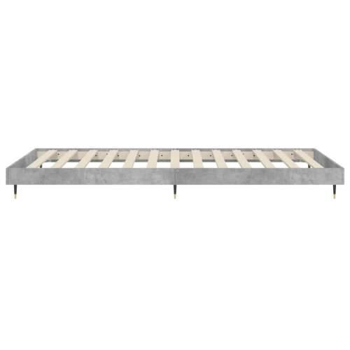 Okvir kreveta boja betona 100x200 cm od konstruiranog drva - Beton siva 100 x 200 cm Cijena