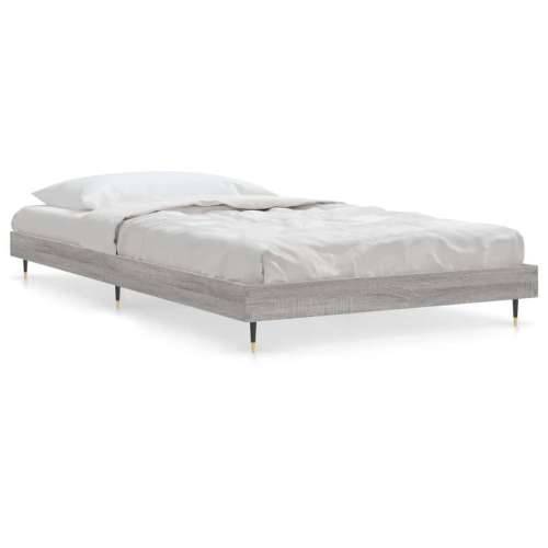 Okvir za krevet boja hrasta 100x200 cm od konstruiranog drva - Sivi hrast sonoma 100 x 200 cm Cijena