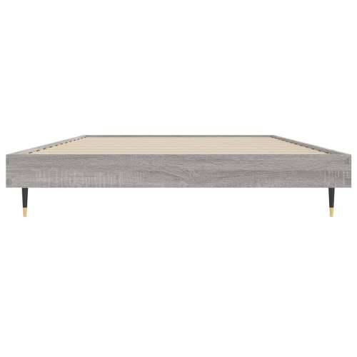 Okvir za krevet boja hrasta 100x200 cm od konstruiranog drva - Sivi hrast sonoma 100 x 200 cm Cijena