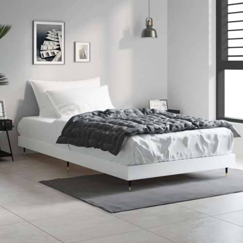 Okvir za krevet bijeli 90x200 cm konstruirano drvo - Bijela 90 x 200 cm Cijena