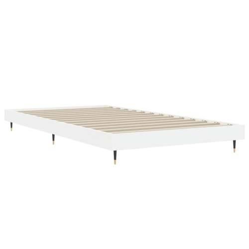 Okvir za krevet bijeli 90x200 cm konstruirano drvo - Bijela 90 x 200 cm Cijena