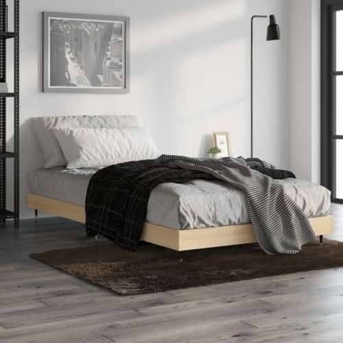 Okvir za krevet boja hrasta 90x200 cm konstruirano drvo