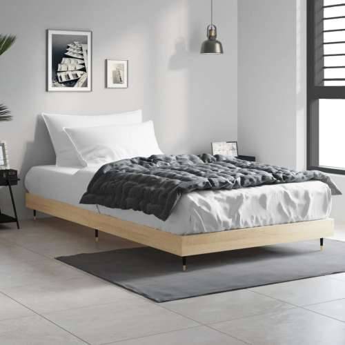 Okvir za krevet boja hrasta 90x200 cm konstruirano drvo Cijena