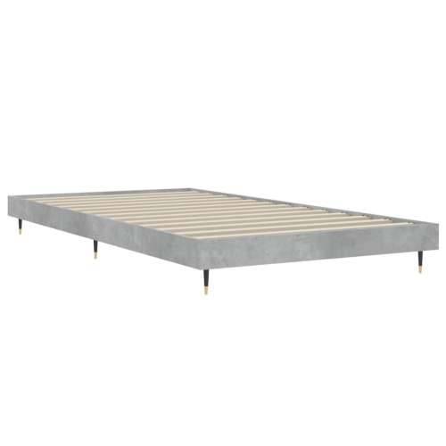 Okvir kreveta boja betona 90x200 cm od konstruiranog drva Cijena