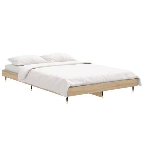 Okvir za krevet boja hrasta 120x190 cm od konstruiranog drva Cijena