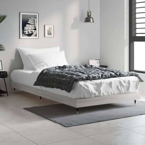 Okvir za krevet boja hrasta 90x190 cm od konstruiranog drva Cijena
