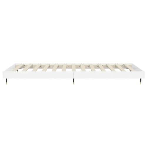 Okvir za krevet visoki sjaj bijeli 75x190 cm konstruirano drvo - Visoko sjajno bijela 75 x 190 cm Cijena