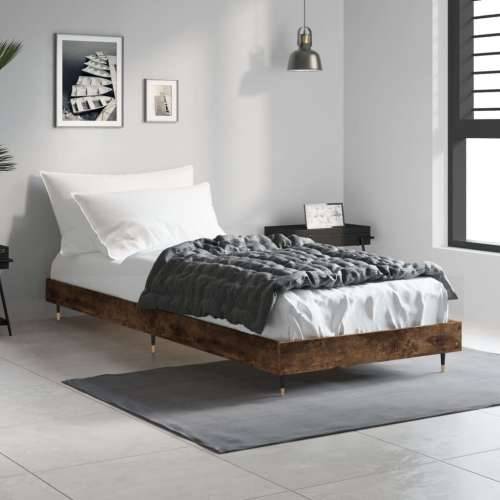 Okvir za krevet boja hrasta 75x190 cm konstruirano drvo Cijena