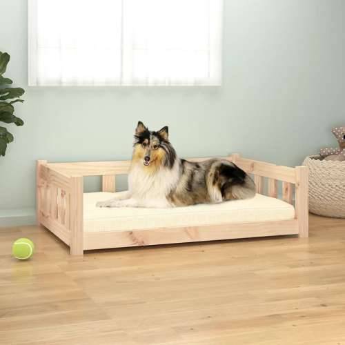 Krevet za pse 95,5 x 65,5 x 28 cm od masivne borovine Cijena