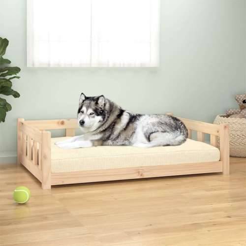 Krevet za pse 105,5 x 75,5 x 28 cm od masivne borovine Cijena