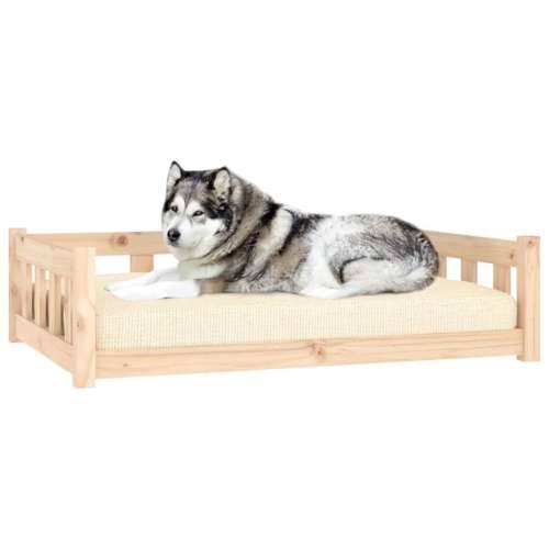 Krevet za pse 105,5 x 75,5 x 28 cm od masivne borovine Cijena